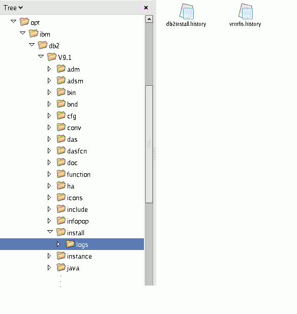 DB2 日誌檔的位置